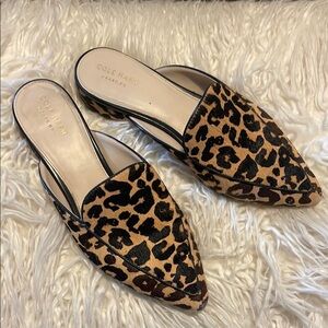 Cole Haan Women's Leopard Print Mules